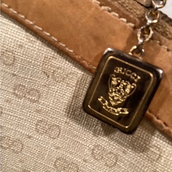 Gucci Tan and Brown Leather Crossbody Bag Vintage 80s OFFERS - Picture 4 of 16